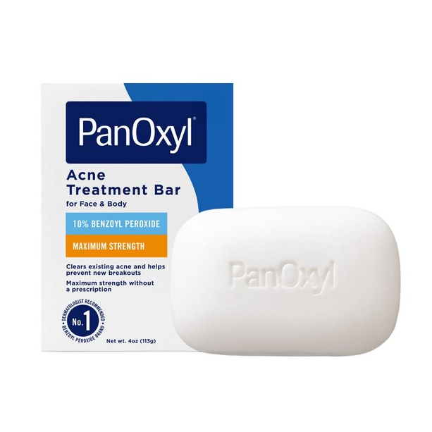 PanOxyl Acne Treatment Bar Max Strength 10% Benzoyl Peroxide 4 Oz